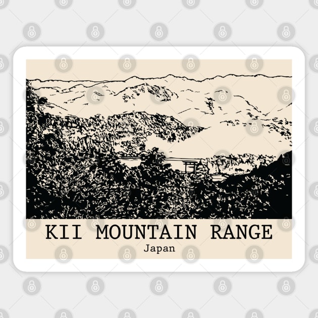 Kii Mountain Range - Japan Magnet by Lakeric